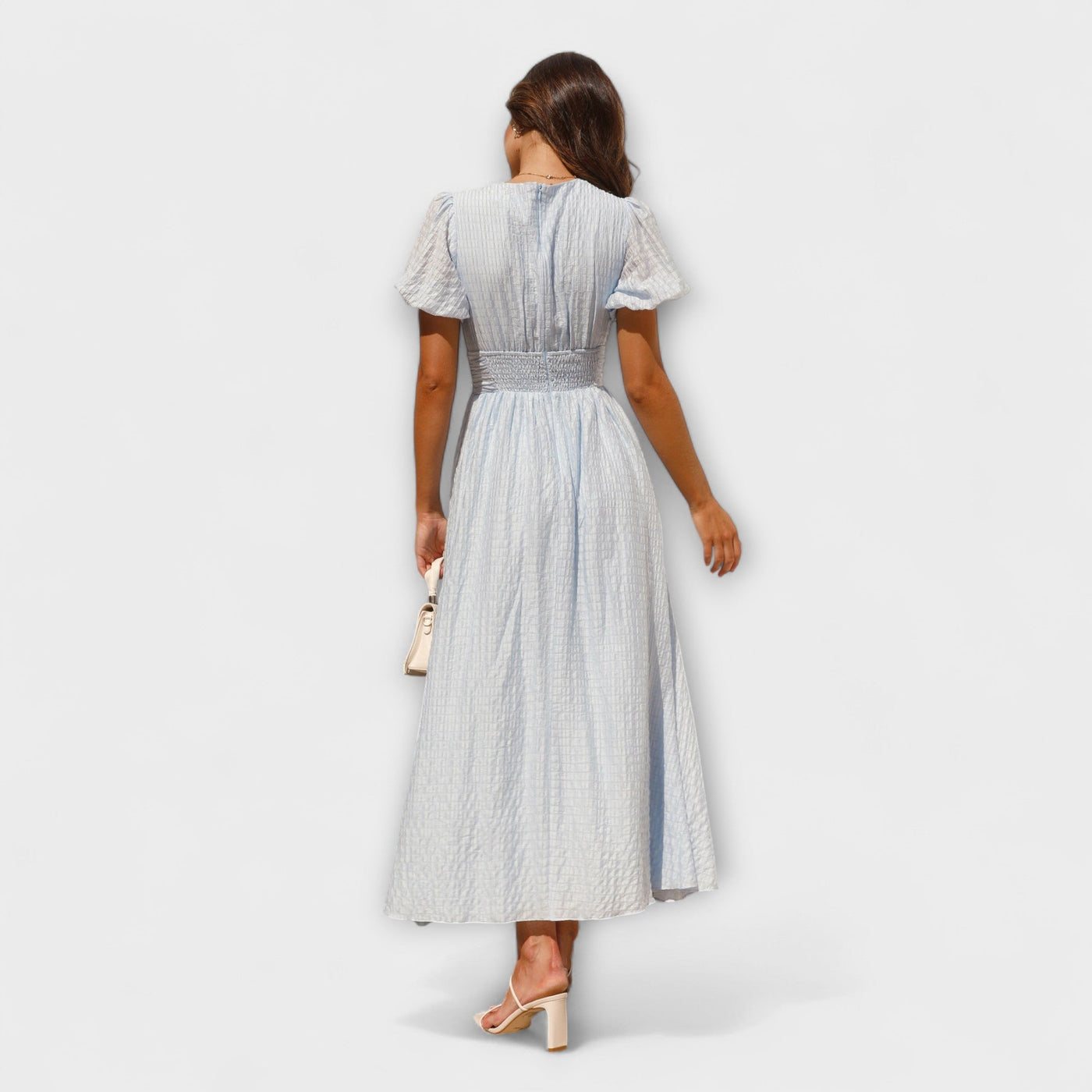 Enrica – Maxivestido con escote en V