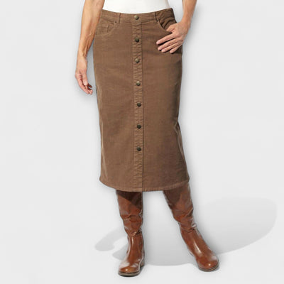 Cristina – Falda de pana clásica