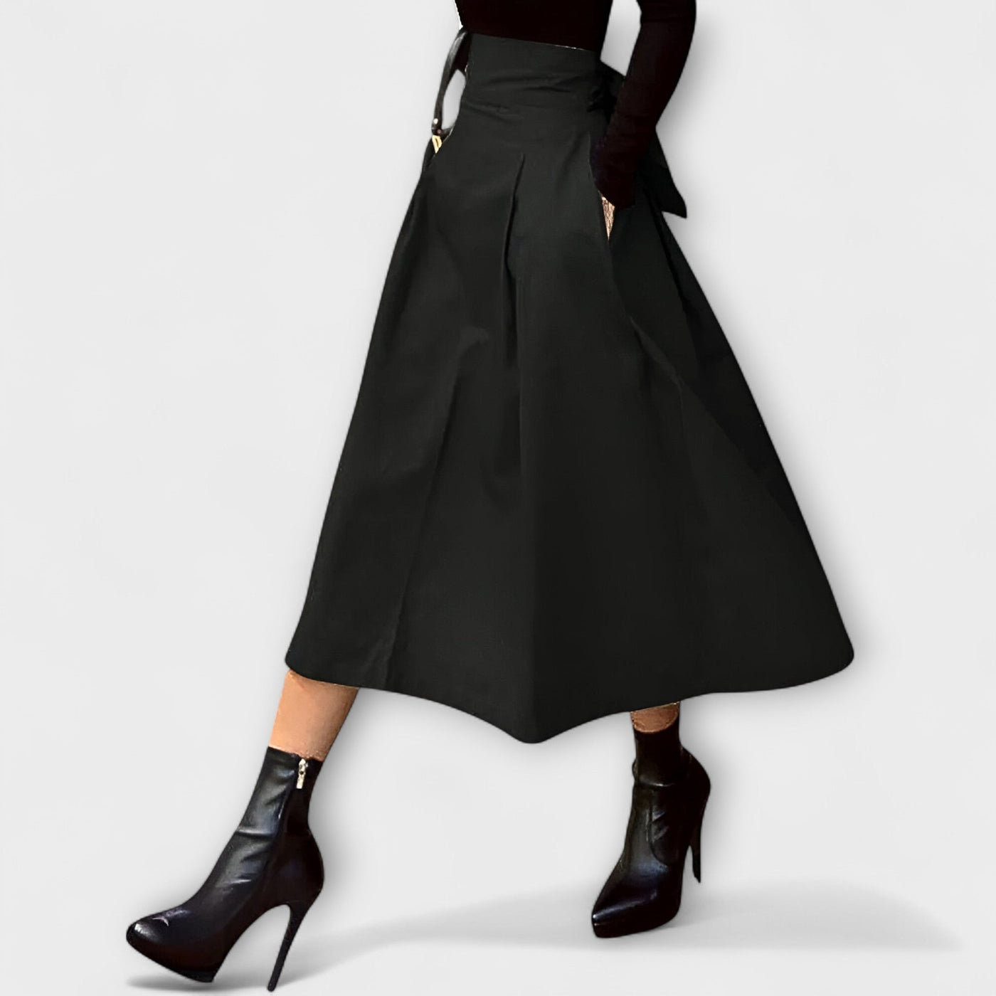 Romina – Falda de cintura alta