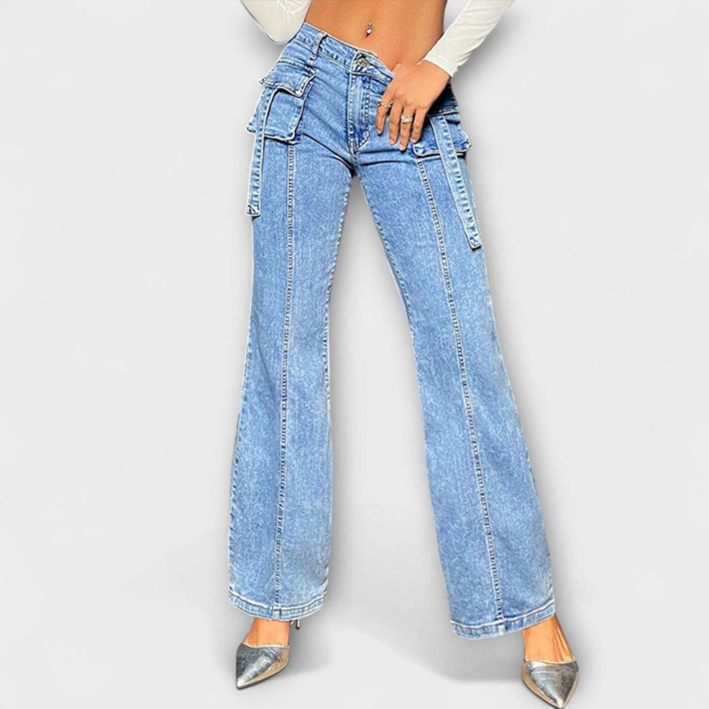 Rebecca – Jeans de Cintura Alta