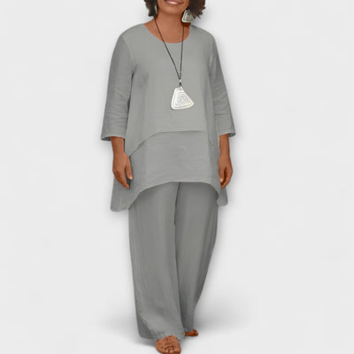 Diana – Conjunto de Lino de Dos Piezas