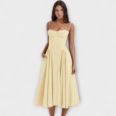 Gemma – Vestido de Corsé Sin Mangas