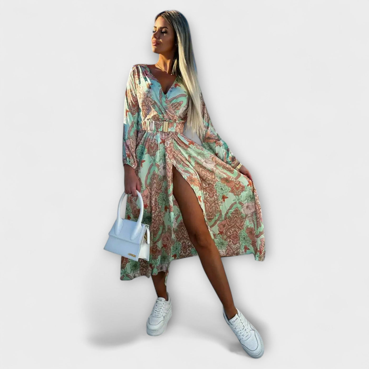 Babila – Vestido con cinturón