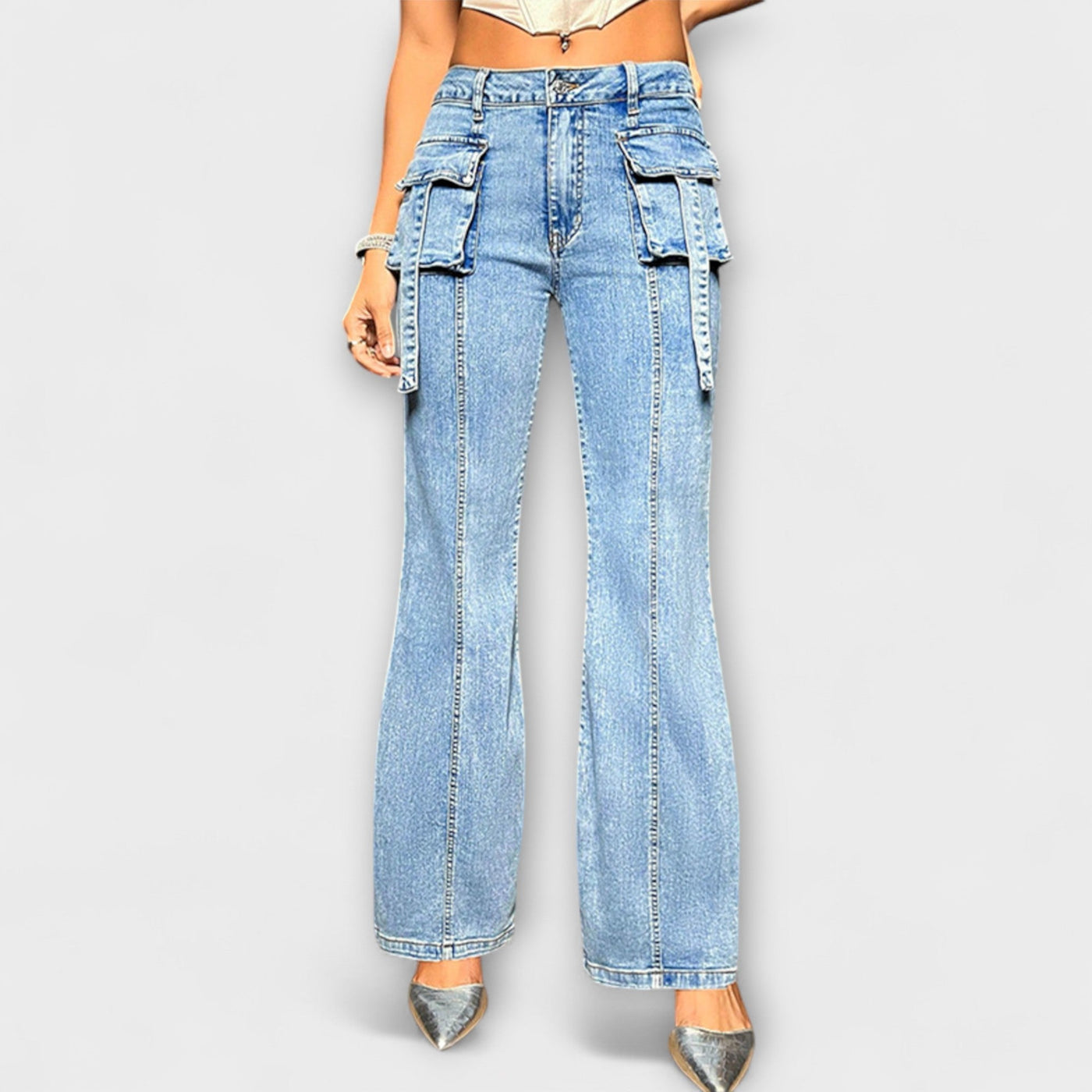 Rebecca – Jeans de Cintura Alta