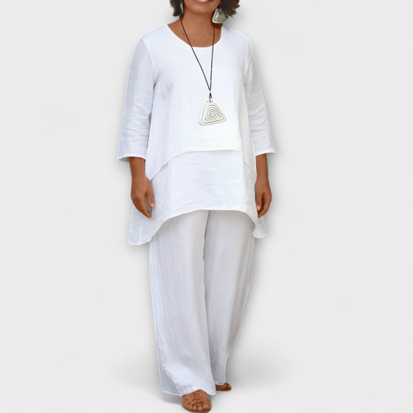 Diana – Conjunto de Lino de Dos Piezas