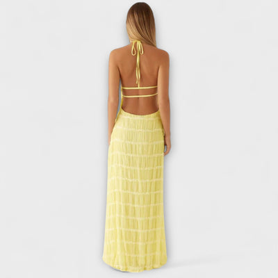 Edmea – Elegante vestido maxi con tirantes