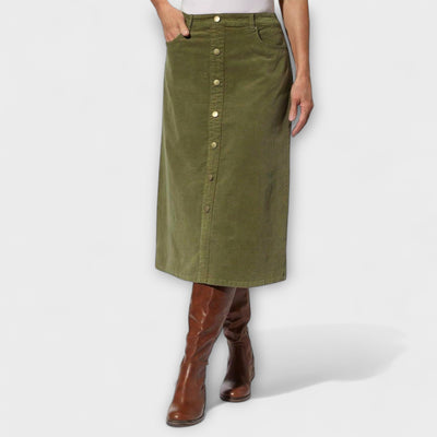 Cristina – Falda de pana clásica