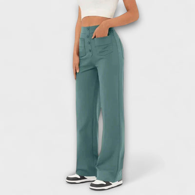 Alice – Pantalones de Ocio de Cintura Alta Elásticos