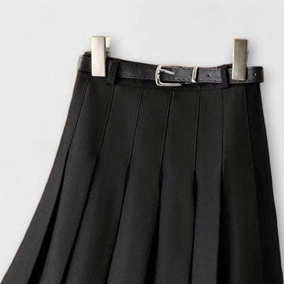 Stella | Falda plisada con cinturón