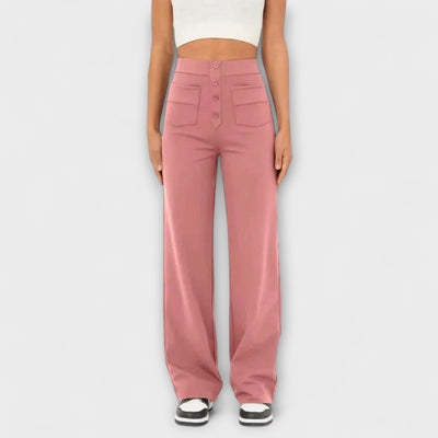 Alice – Pantalones de Ocio de Cintura Alta Elásticos