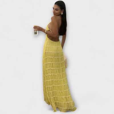 Edmea – Elegante vestido maxi con tirantes