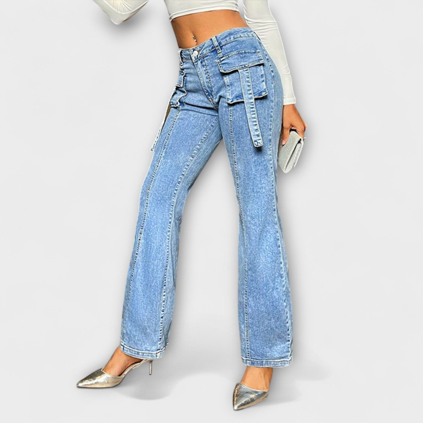 Rebecca – Jeans de Cintura Alta