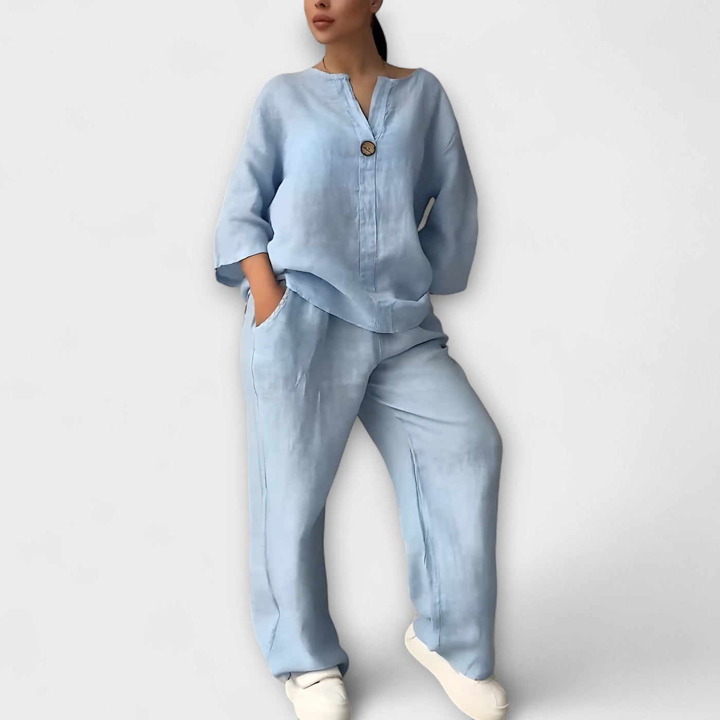 Cristina – Conjunto de Lino para Mujeres