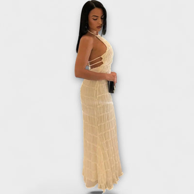 Edmea – Elegante vestido maxi con tirantes