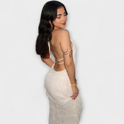 Edmea – Elegante vestido maxi con tirantes