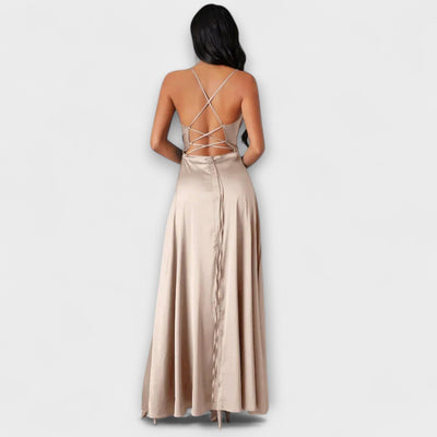 Nora – Vestido de Noche de Satén