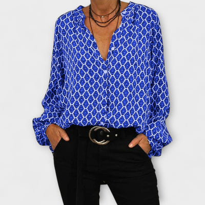 Imma – Blusa moderna con escote en V