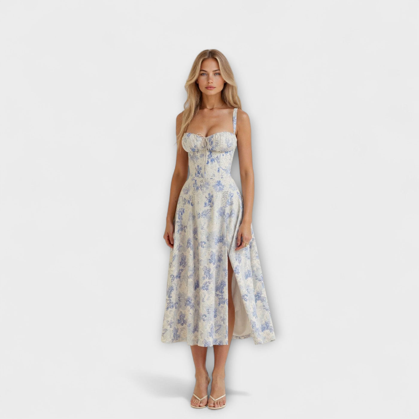 Sofia – Vestido Midi con Corsé