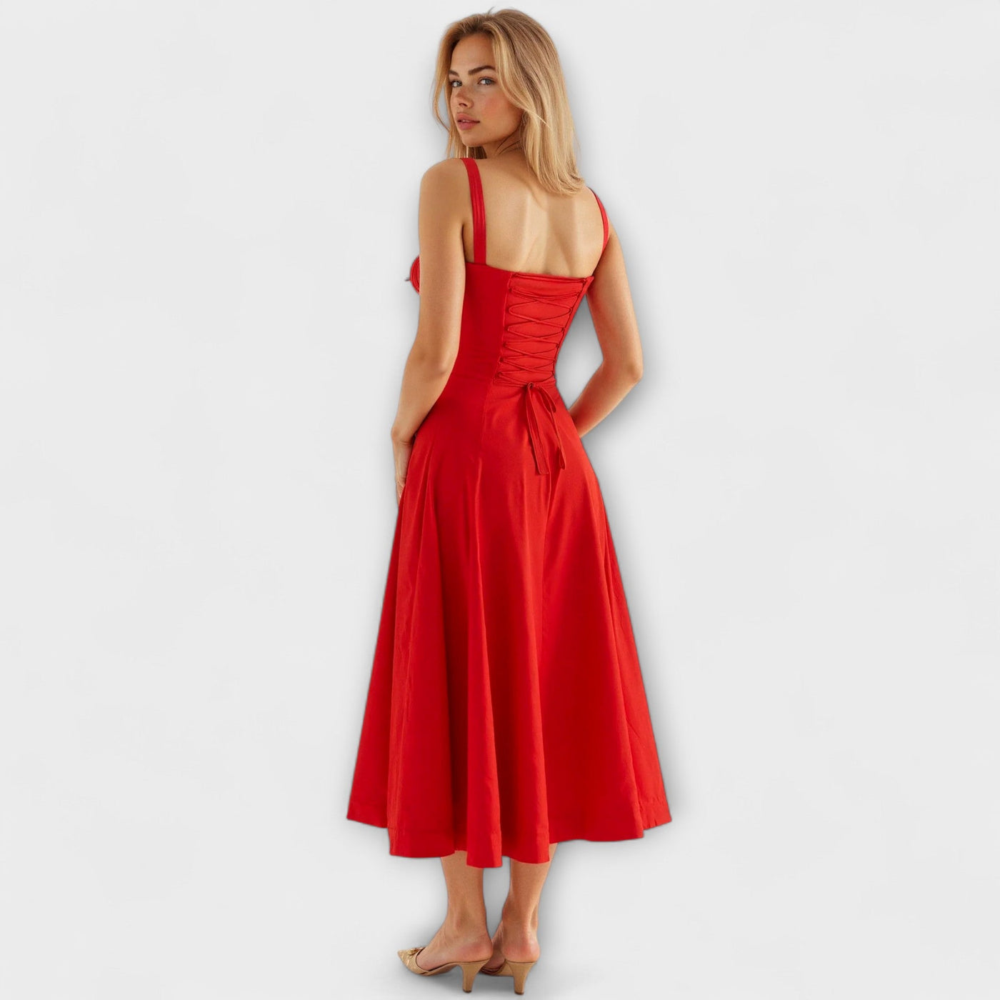 Sofia – Vestido Midi con Corsé