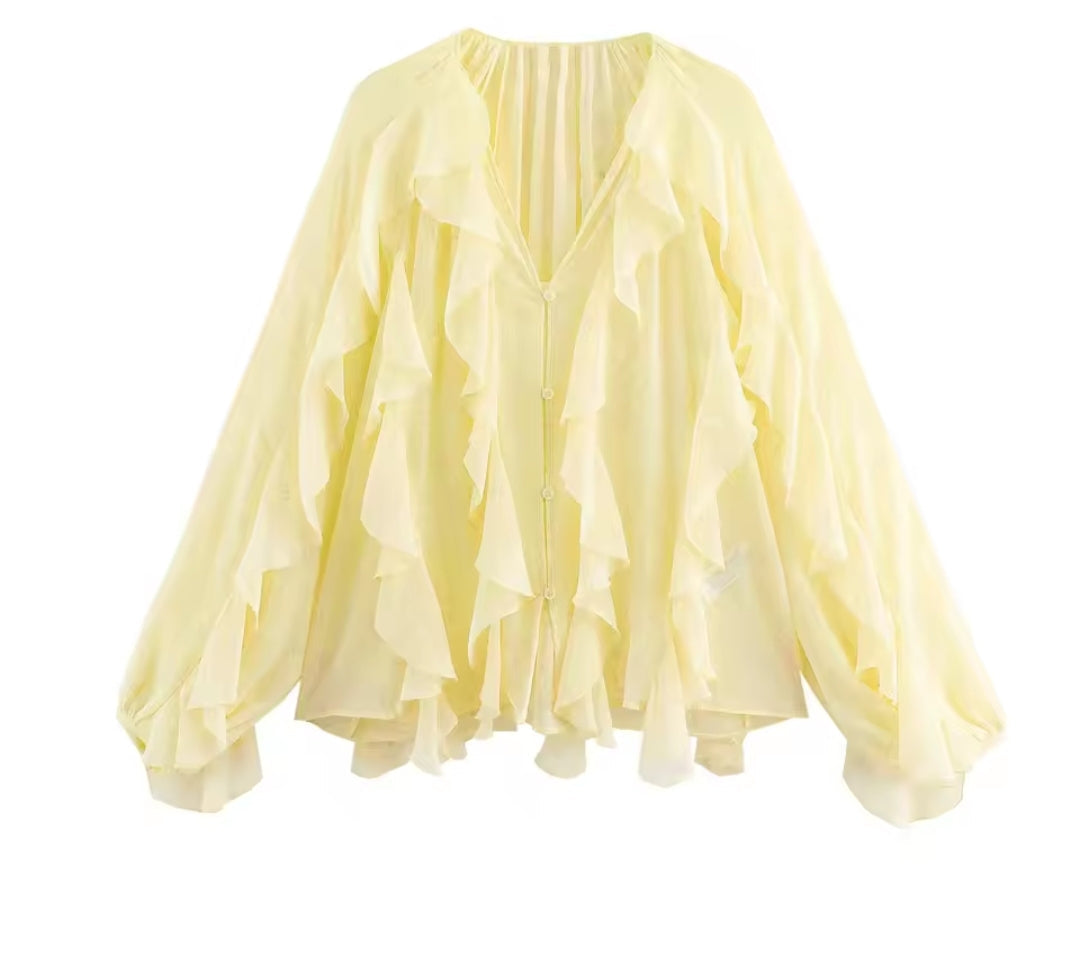 Blusa Boho de Volantes