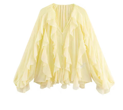 Blusa Boho de Volantes