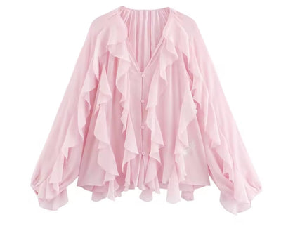 Blusa Boho de Volantes