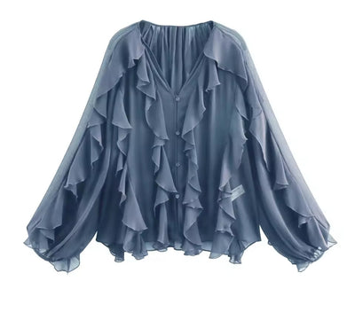 Blusa Boho de Volantes